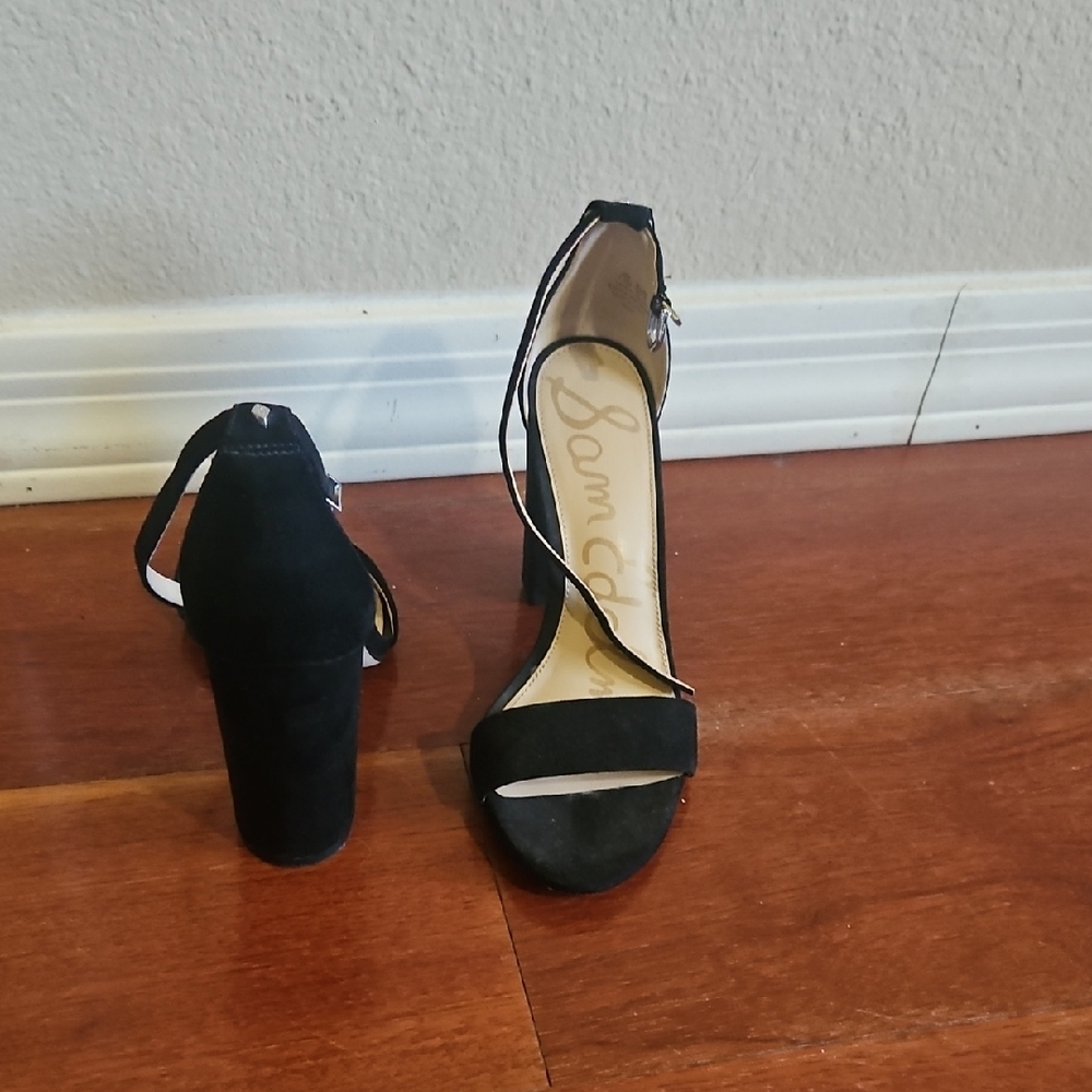 Sam Edelman Black Block Heel Sandals